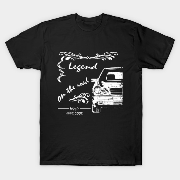 W210 legend on the road retro T-Shirt by WOS
